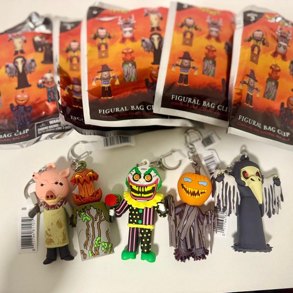 Spirit Halloween Figural Bag Clips Set